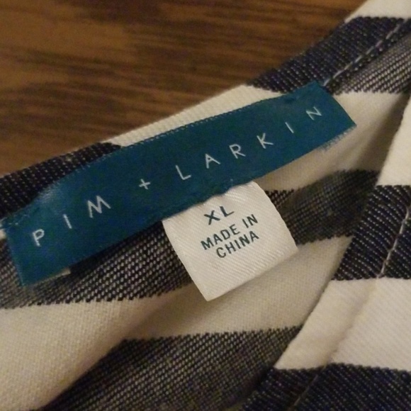 Striped linen style tank top by: Pim+Larkin - Picture 3 of 3